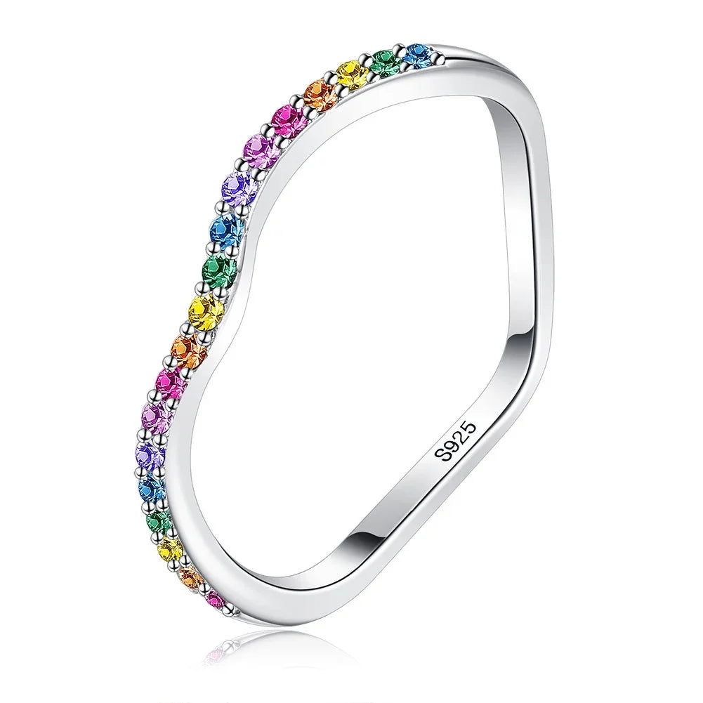 Swarovski Crystals Rainbow Rings