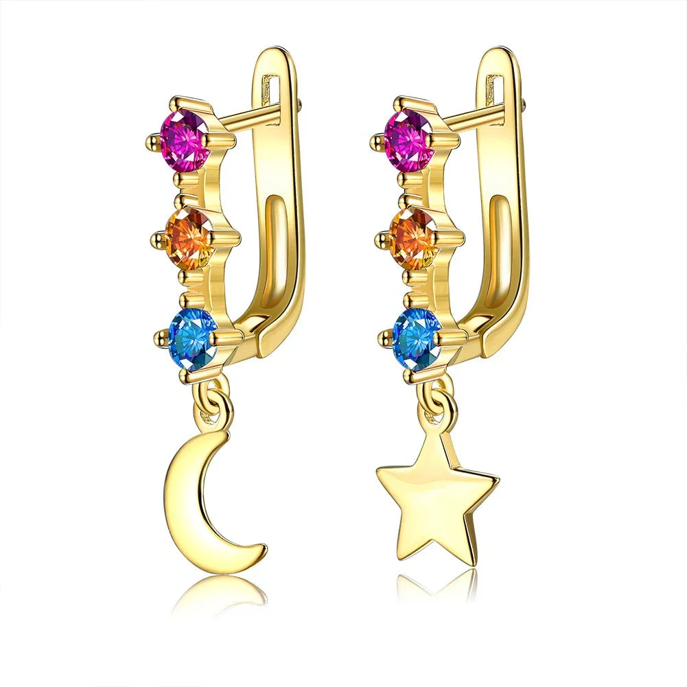 Multicolor Rainbow Earrings