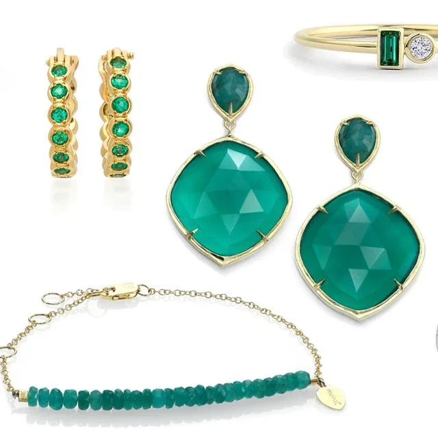 MAY - Emerald Jewelry Birthstones | Golden NYC Jewelry®
