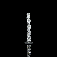1 Carat Pear Lab Grown Diamond Eternity Ring