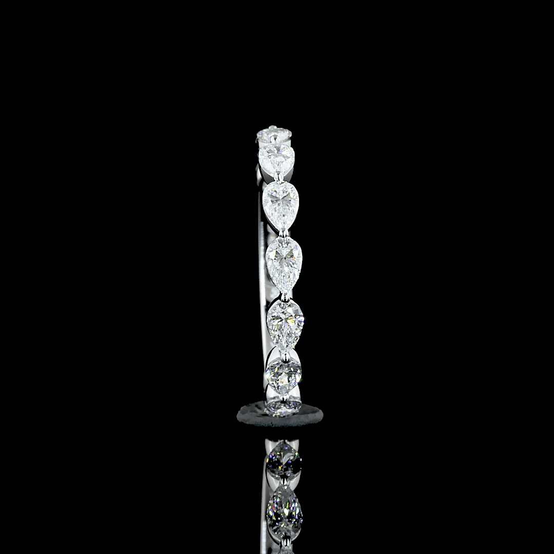 1 Carat Pear Lab Grown Diamond Eternity Ring
