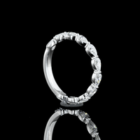 1 Carat Pear Lab Grown Diamond Eternity Ring