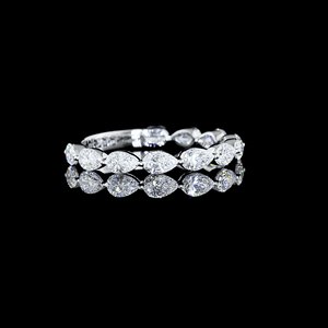 1 Carat Pear Lab Grown Diamond Eternity Ring
