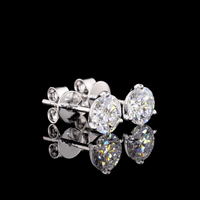 1.5 Carat Lab Grown Diamond Stud Earrings
