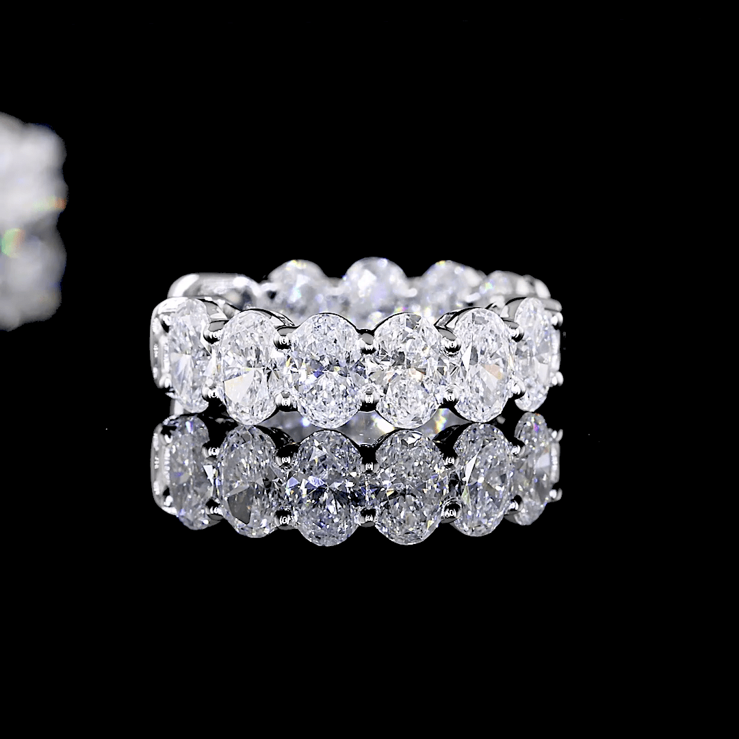 1.9 Carat Oval Lab Grown Diamond Huggie Earrings