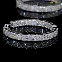 10.2 Carat Lab Grown Diamond Hoop Earrings
