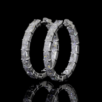 10.2 Carat Lab Grown Diamond Hoop Earrings