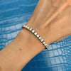 10.00ct. Diamond Tennis Bracelet Set In 14K White Gold, Round Cut , Lab Grown
