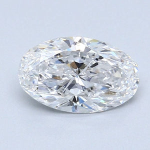 1.00 Carat D SI2 Oval Diamond
