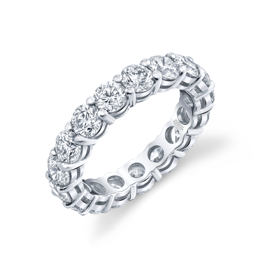 Round Diamond Eternity Band