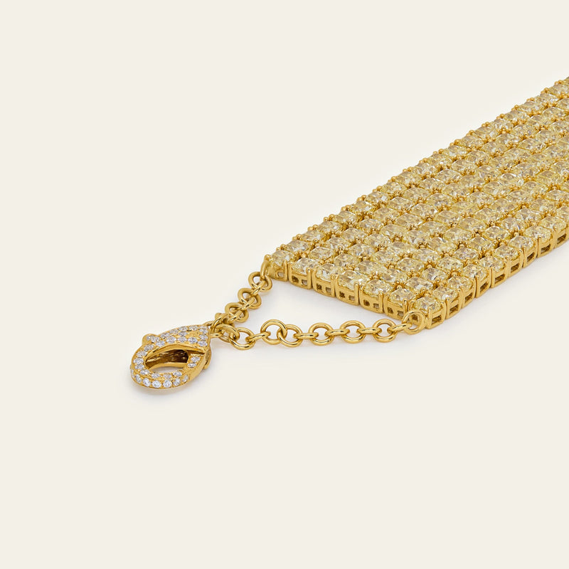 103.51 Carat Yellow Diamond Choker Necklace