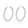 Signature Round Diamond Hoops - Large