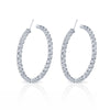 Signature Round Diamond Hoops - Large