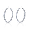 Signature Round Diamond Hoops - Large