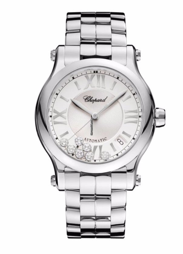 Chopard Happy Sport Stainless Steel &amp; Diamonds Ladies Watch
