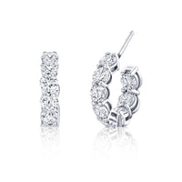 Signature Round Diamond Hoops