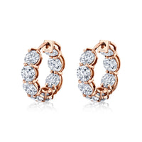 Italiano Milano® Signature Round Diamond Huggies