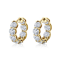 Italiano Milano® Signature Round Diamond Huggies