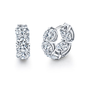 Signature Round Diamond Huggies