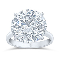 10.96 Carat Round Diamond Solitaire Ring