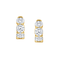 Signature Round Diamond Huggies