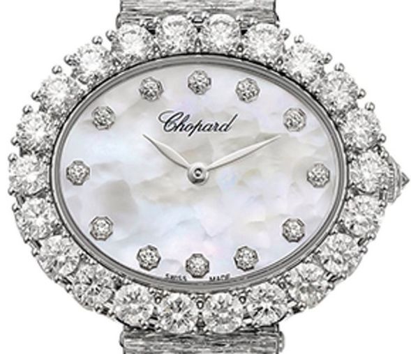Chopard L'Heure Du Diamant 18K White Gold & Diamonds Lady's Watch