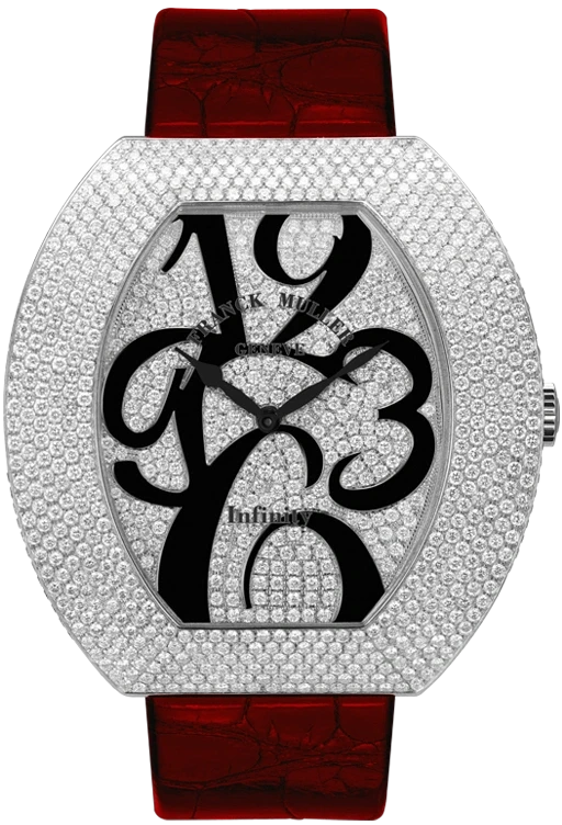 Franck Muller Cintree Curvex Infiniti Stainless Steel & Diamonds Lady's Watch