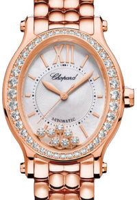 Chopard Happy Sport Oval Ethical Rose Gold  & Diamonds Ladies Watch