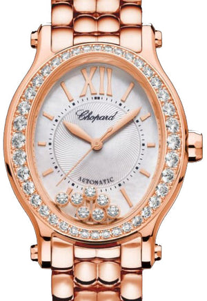 Chopard Happy Sport Oval Ethical Rose Gold  & Diamonds Ladies Watch