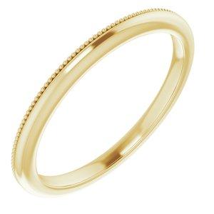 10K Yellow Band for 6 mm Cushion Ring