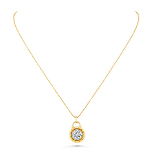 Solitaire Lock Pendant