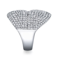 Diamond Pave Leaf Fashion Ring