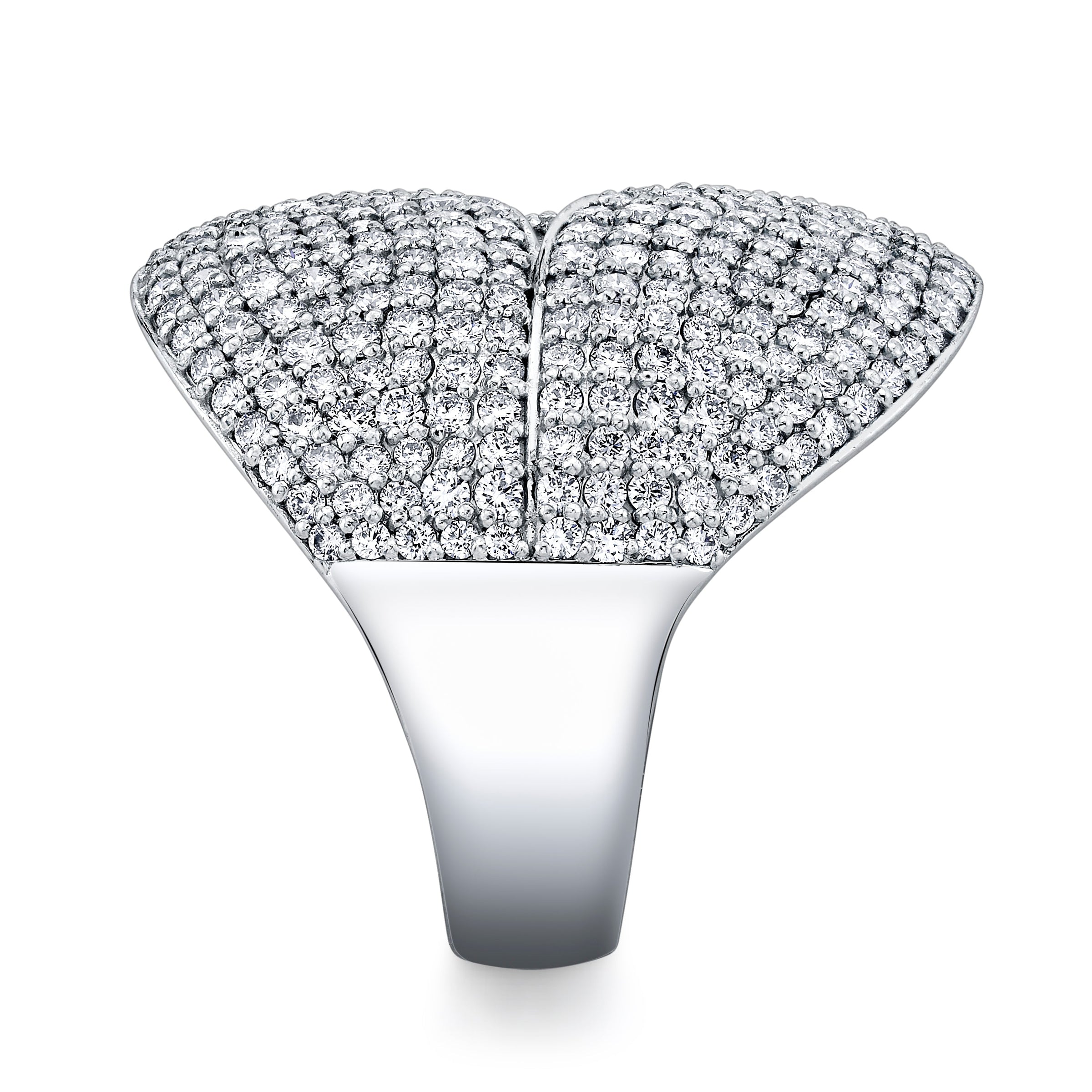 Diamond Pave Leaf Fashion Ring