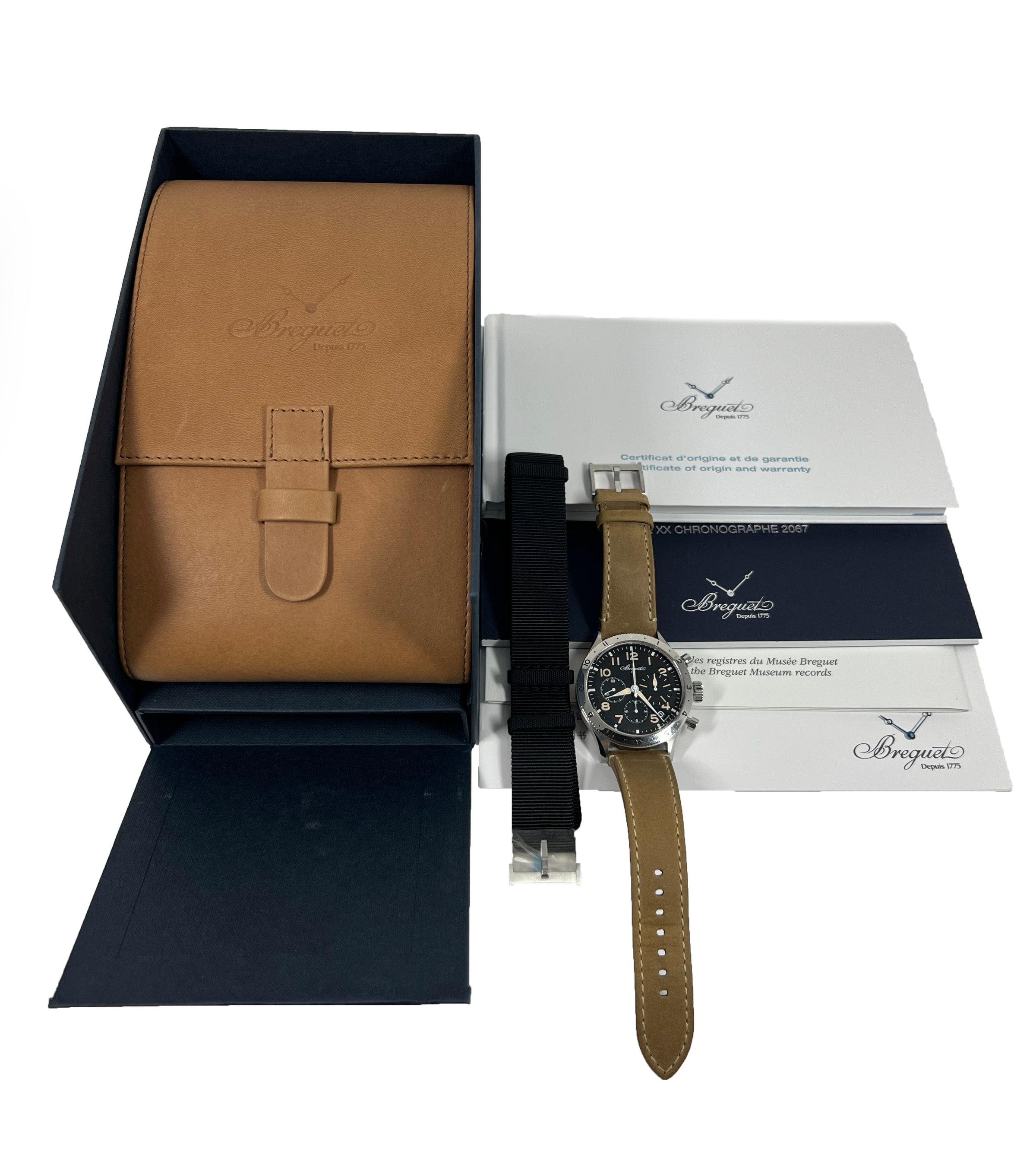 Breguet Type XX - XXI - XXII Chronograph Stainless steel Man's Watch