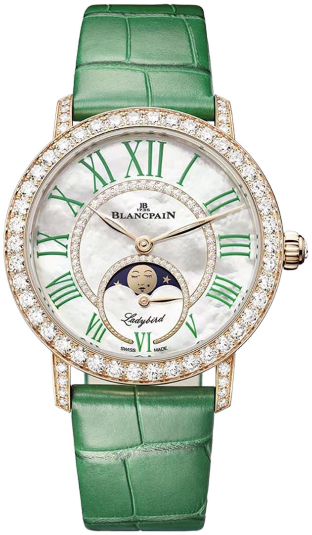 Blancpain Ladybird Colors Phases de Lune 18K Red Gold & Diamonds Lady's Watch
