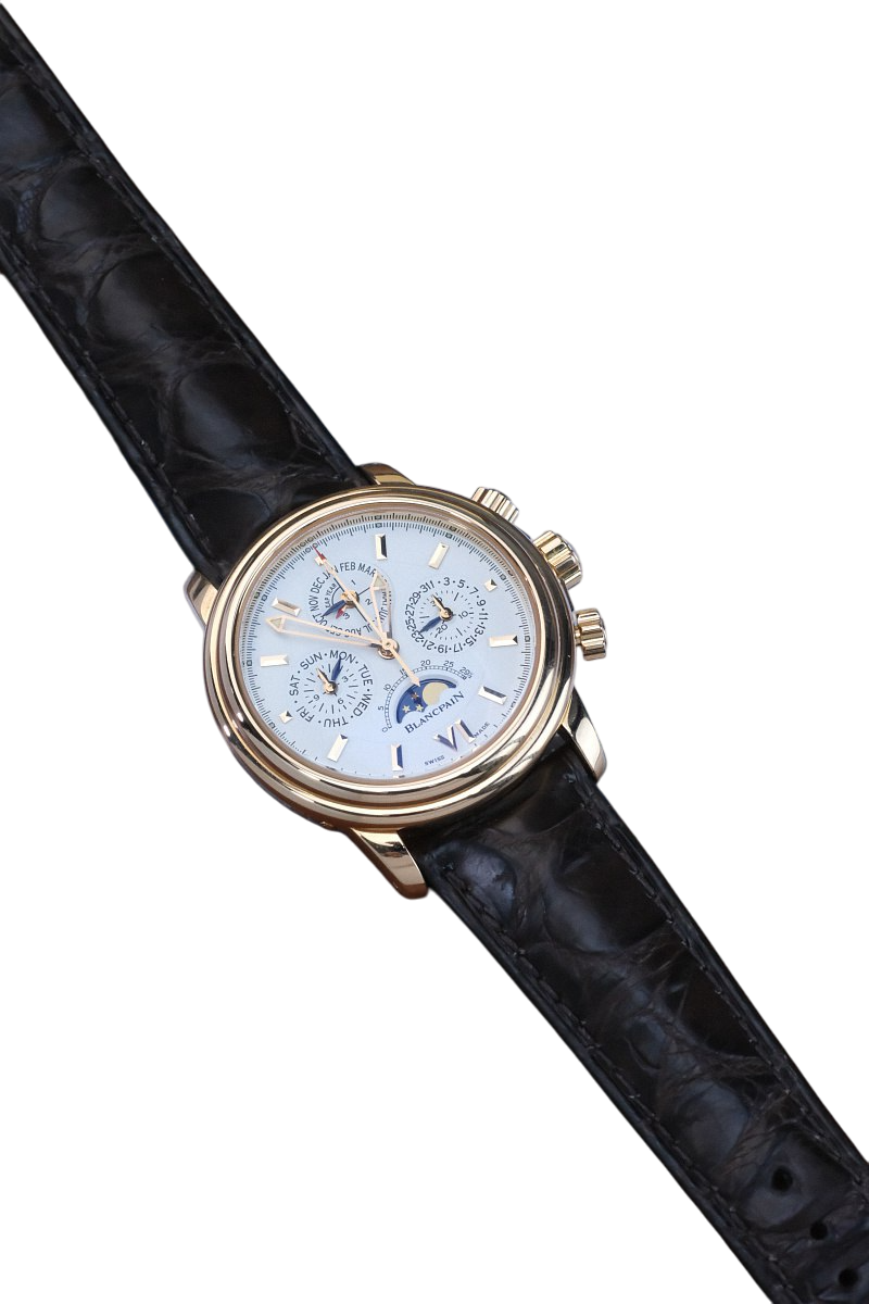 Blancpain Leman Chronograph Perpetual Calendar 18K Yellow Gold Men's Watch