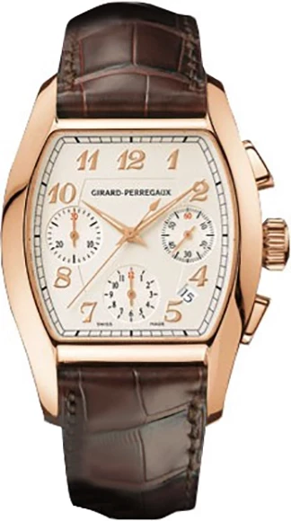 Girard Perregaux Richeville Chronograph 18K Rose Gold Men's Watch