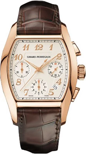 Girard Perregaux Richeville Chronograph 18K Rose Gold Men's Watch