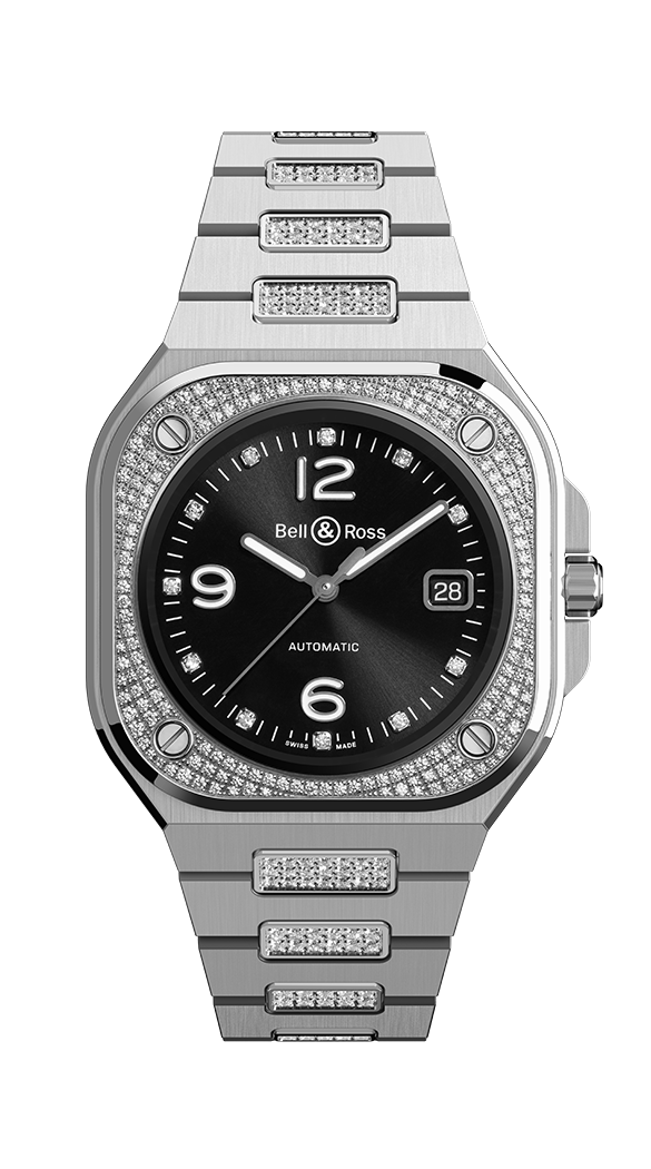 Bell & Ross Instruments BR 05 Diamond Steel Men`s Watch