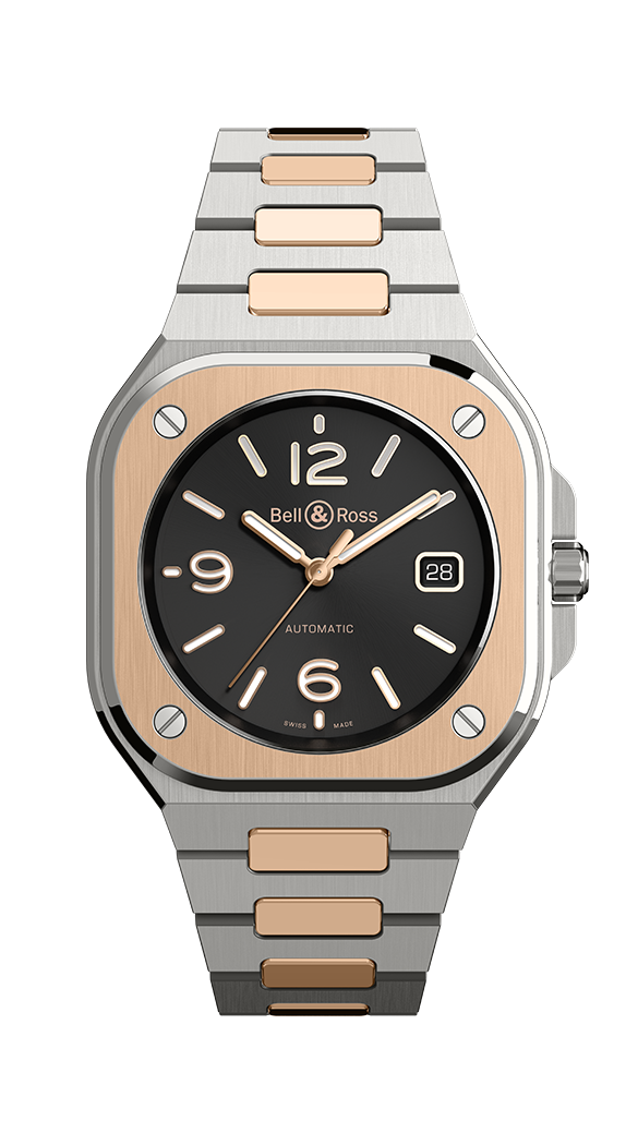 Bell & Ross Instruments BR 05 Black Steel & Rose Gold Men`s Watch