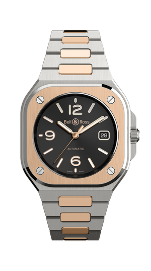 Bell & Ross Instruments BR 05 Black Steel & Rose Gold Men`s Watch