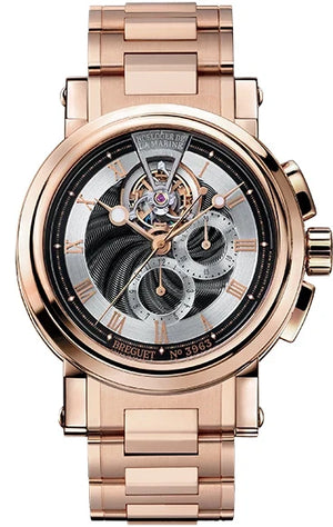 Breguet Marine Tourbillon 18K Rose Gold Mens Watch