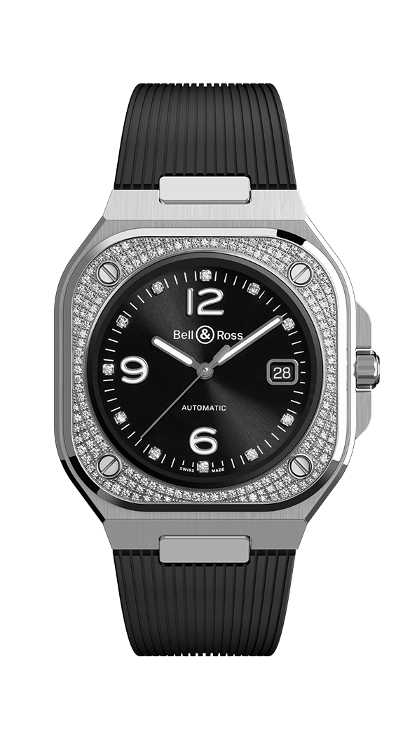Bell & Ross Instruments BR 05 Diamond Steel Men`s Watch