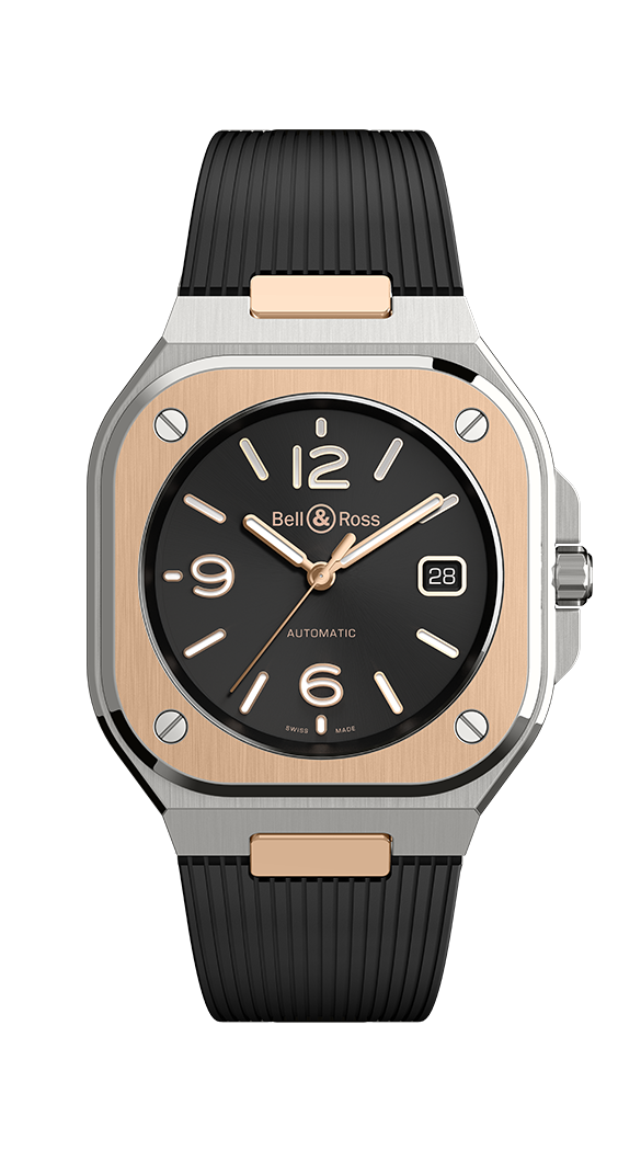Bell & Ross Instruments BR 05 BLACK STEEL & GOLD Men's Watch