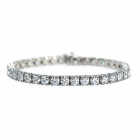 13.00ct. Diamond Tennis Bracelet Set In 14K White Gold, Round Cut , Lab Grown