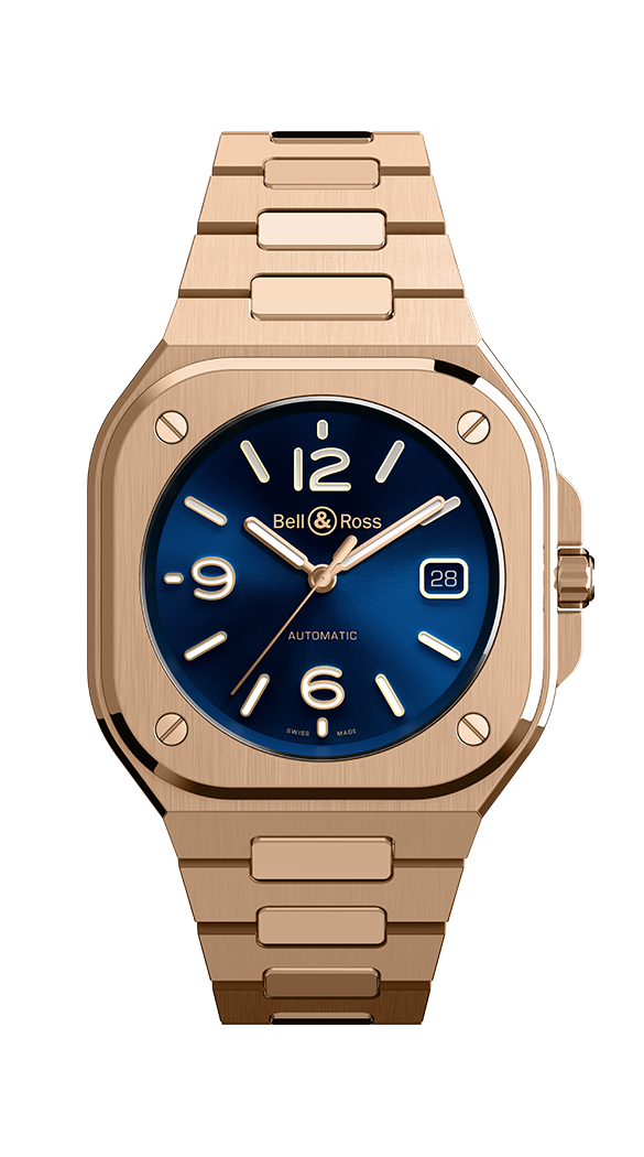 Bell & Ross Instruments BR 05 BLUE GOLD Men's Watch