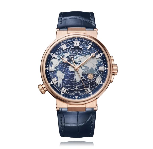 Breguet Marine Hora Mundi 18K Rose Gold Men's Watch