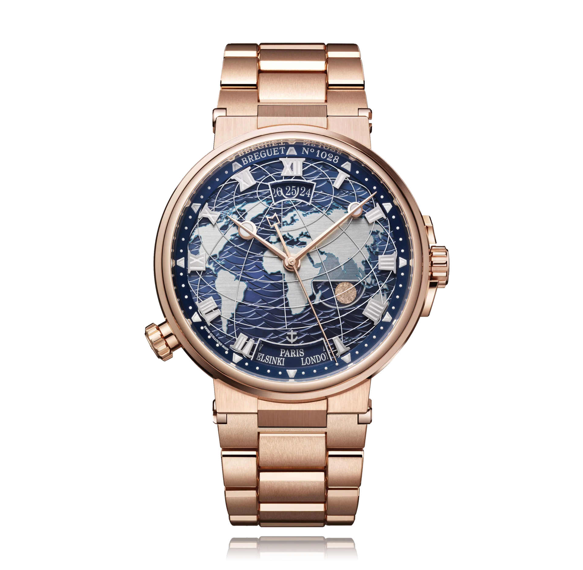 Breguet Marine Hora Mundi 18K Rose Gold Men's Watch