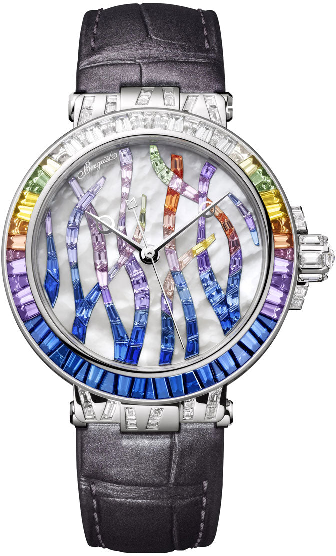 Breguet Marine Haute Joaillerie 18K White Gold 35.8mm Ladies Watch