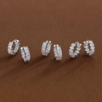 Signature Radiant Diamond Huggies